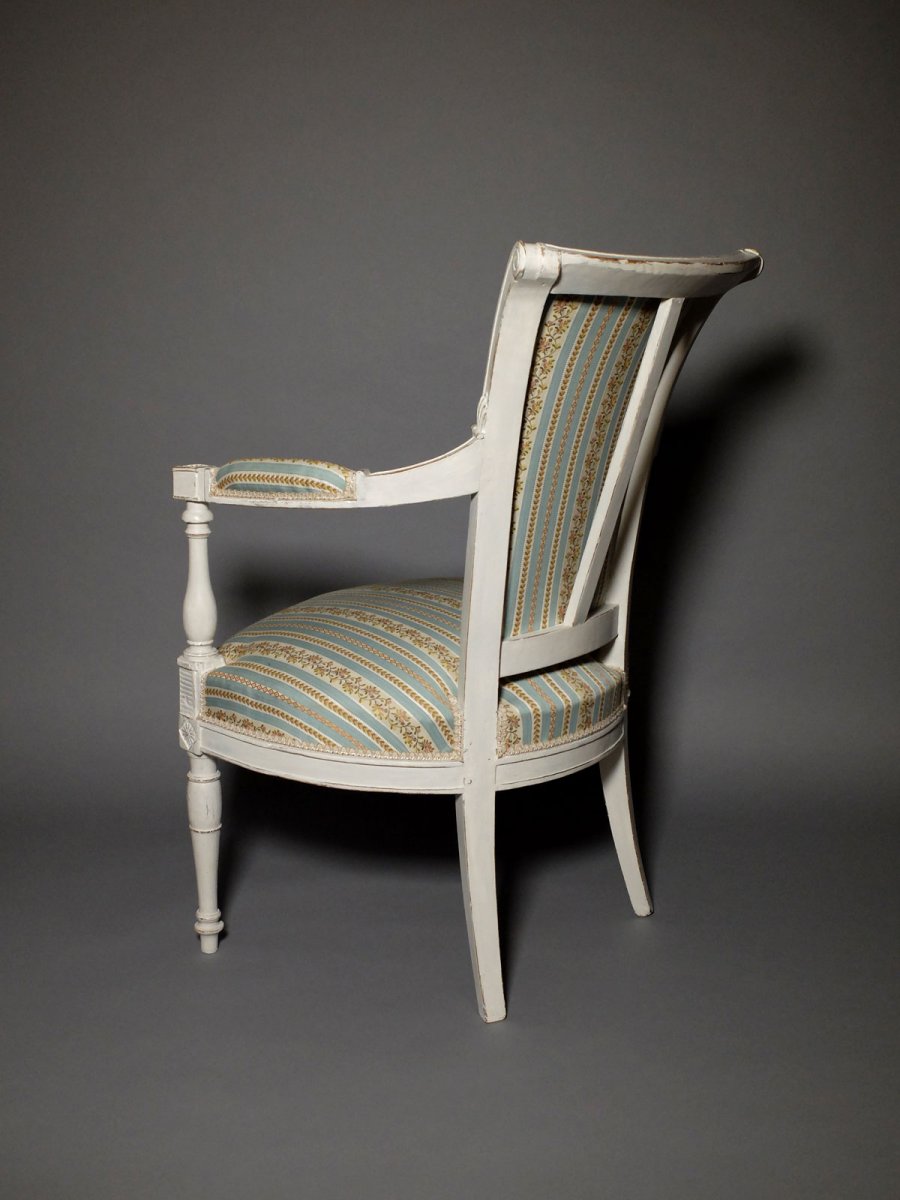 Pair Of Directoire Period Armchairs-photo-3