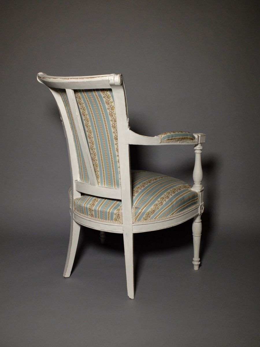 Pair Of Directoire Period Armchairs-photo-4