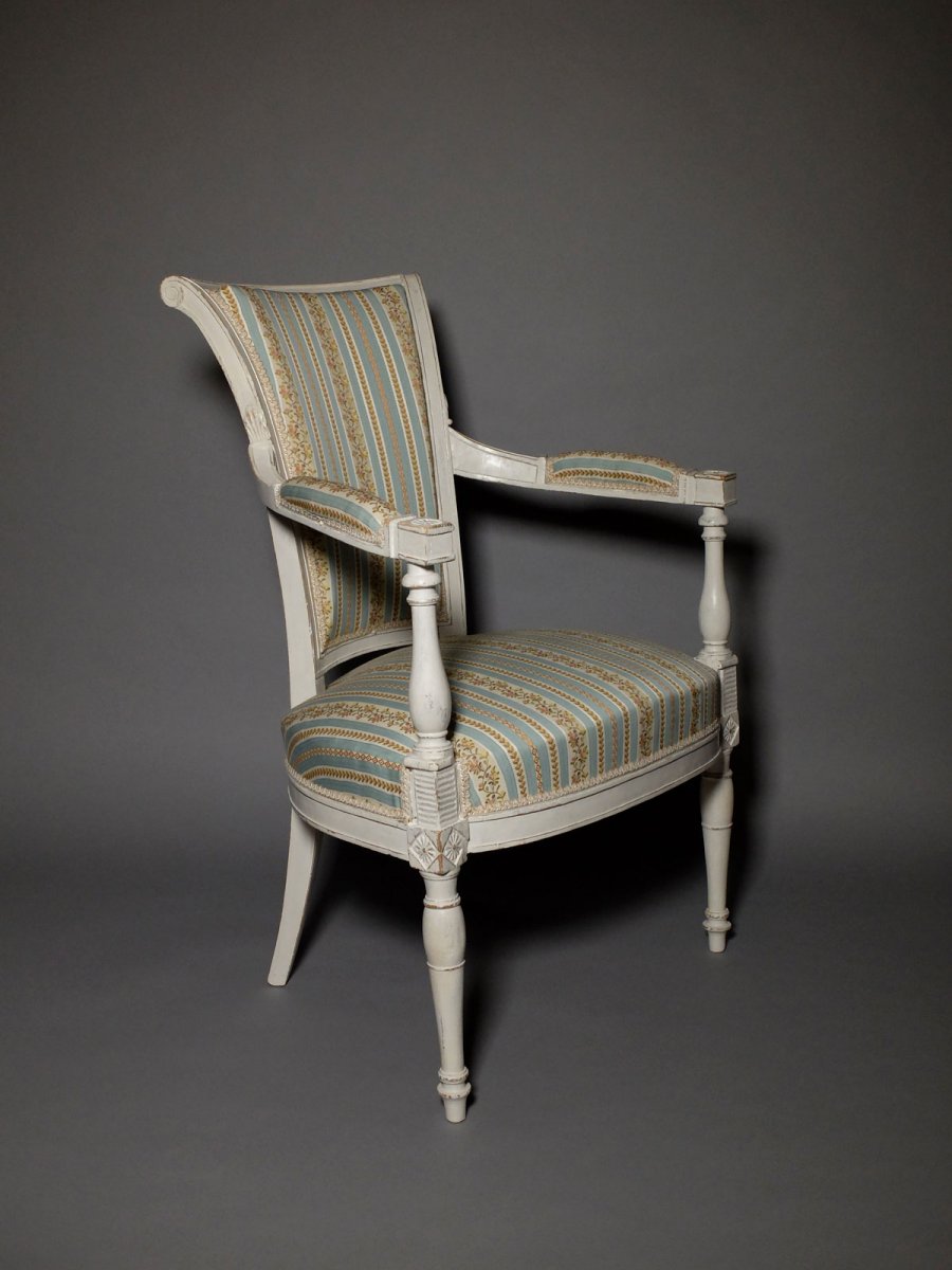 Pair Of Directoire Period Armchairs-photo-1