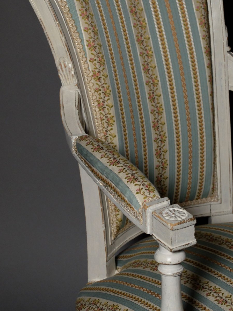 Pair Of Directoire Period Armchairs-photo-3