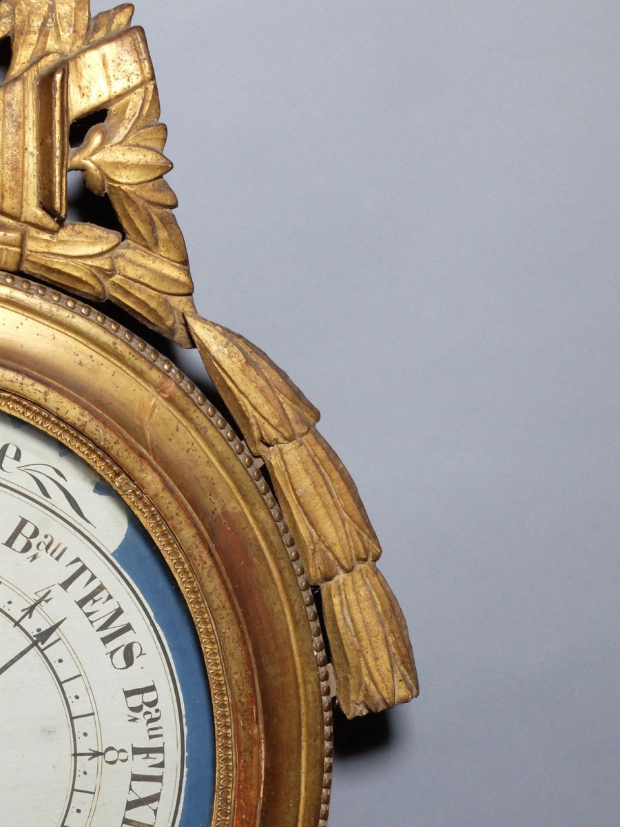 Medallion Barometer, Louis XVI Period-photo-1