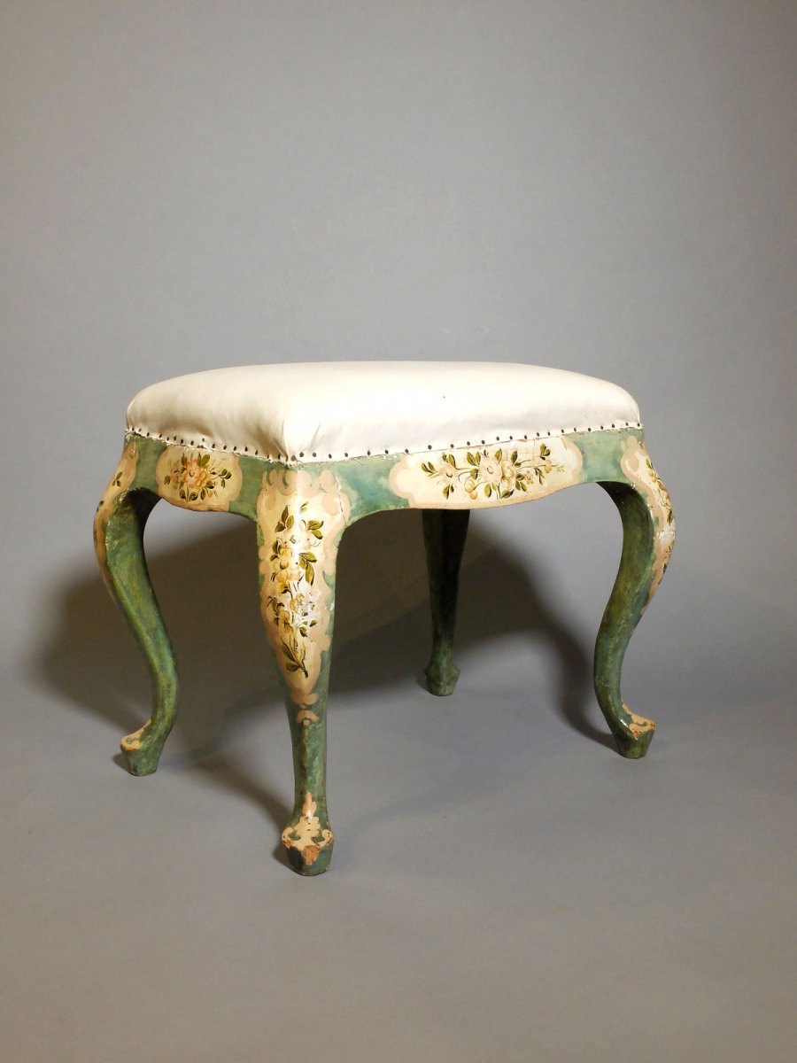 Pair Of Italian Stools - Veneto XIXth Century-photo-2