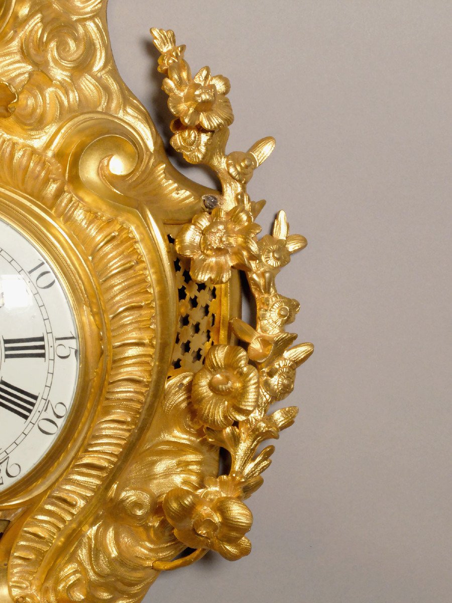 Louis XV Cartel By Aubert, Valet De Chambre And Watchmaker To The King, Circa 1750-photo-1