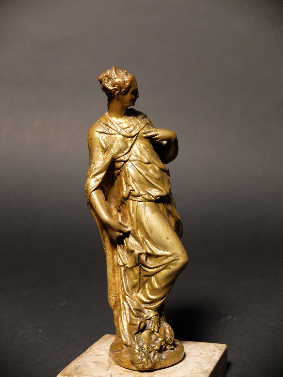 Paire de bronzes italiens - Minerve et Judith-photo-5
