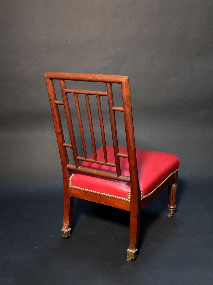 Japanese Fireside Chair From The Restoration Period-photo-2