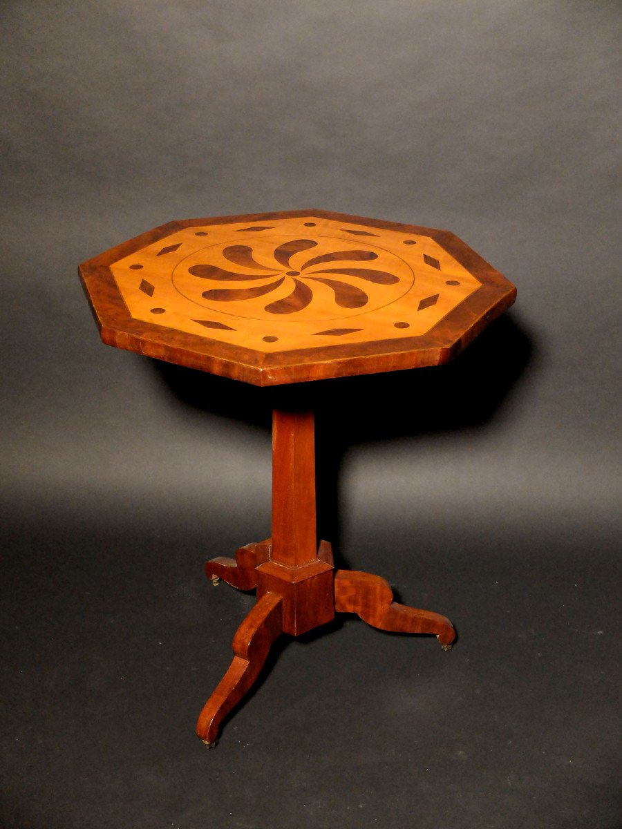 Pedestal Restoration In Marquetry-photo-2