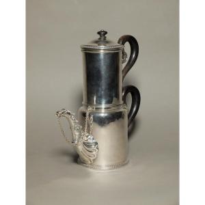 Filter Coffee Maker In Solid Silver - Minerva
