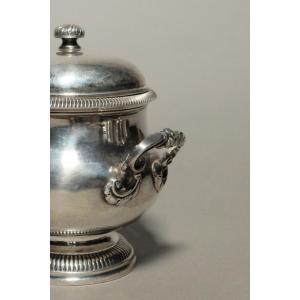 Solid Silver Sugar Bowl, 18th Century