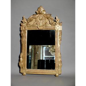 Miroir d'époque Louis XVI en bois doré
