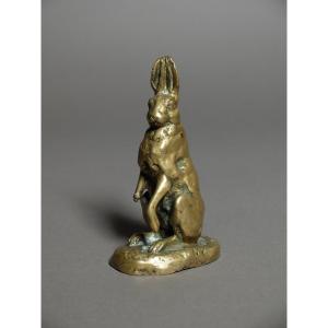Seated Hare, By Alfred Dubucand (1828 - 1894)