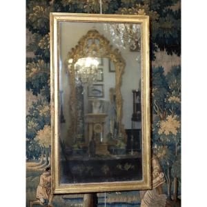 Miroir rectangulaire d'époque Louis XVI