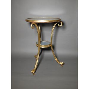 Guéridon Louis XVI en bronze doré