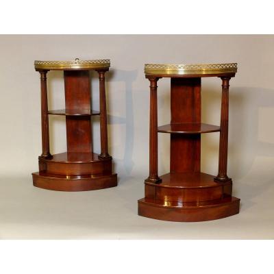 Pair Of Neo-classical Corner Shelves