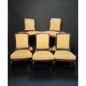 Set Of 8 Restoration Chairs By Jeanselme