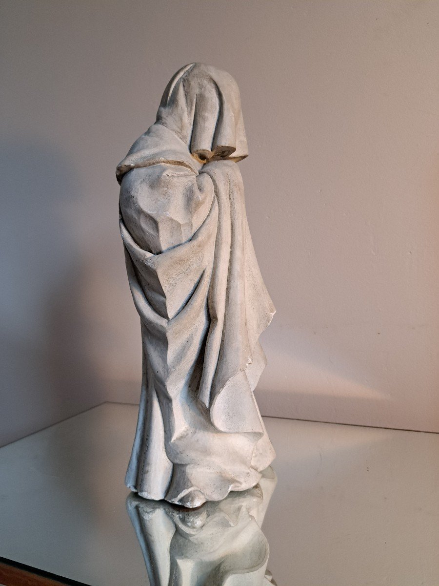 Moine en pierre dans le style du Moyen-Âge par Jean-Loup Delaroche -photo-4