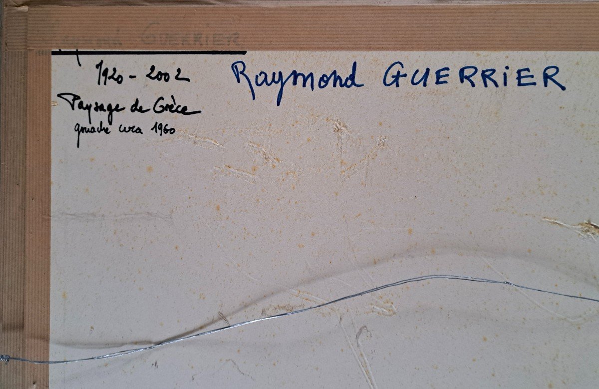 RAYMOND GUERRIER (1920-2002) Paysage de Grèce -photo-4