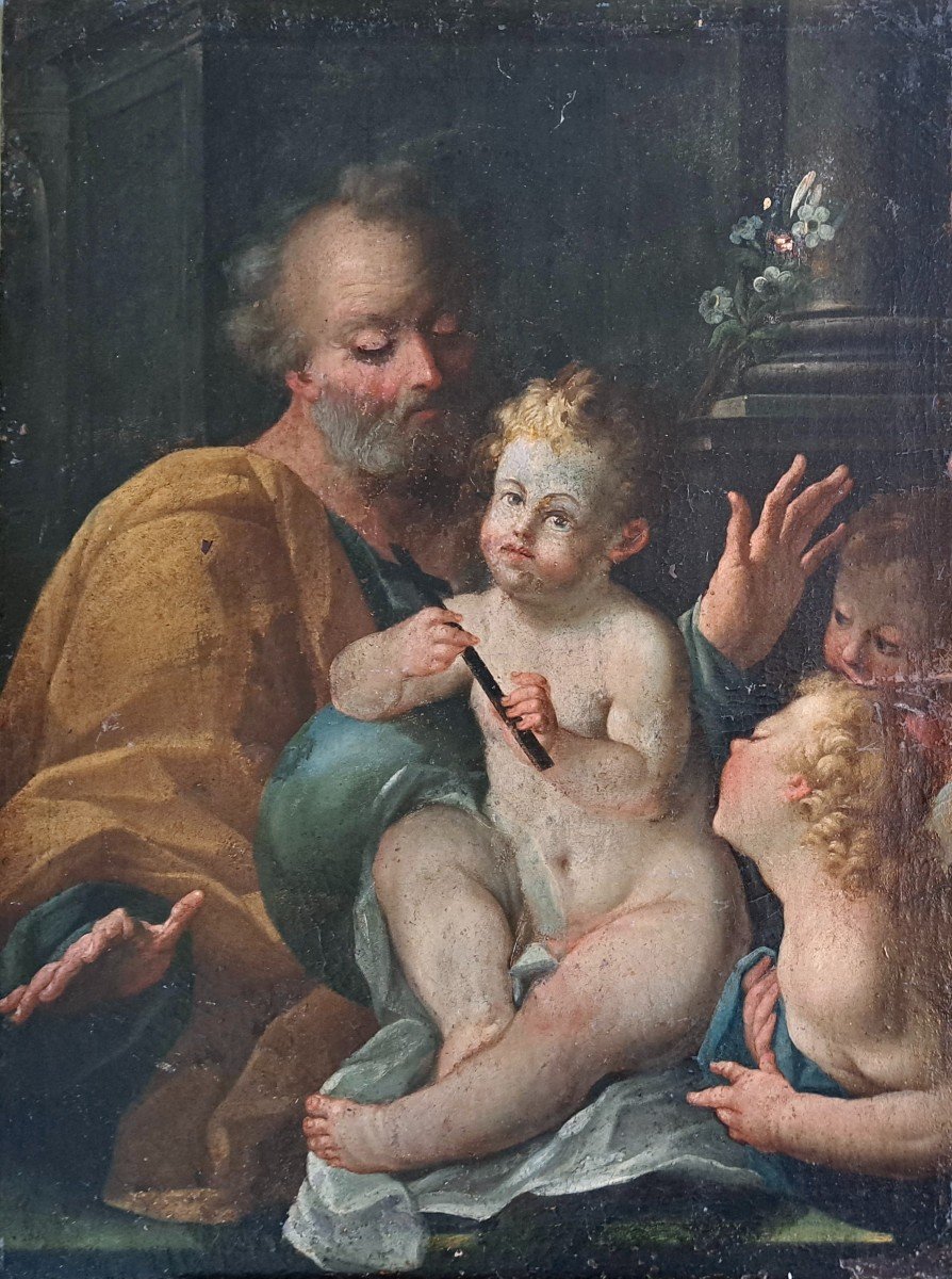 Francesco De Mura (Naples) 1698-1786) atelier: école Italienne Saint Joseph