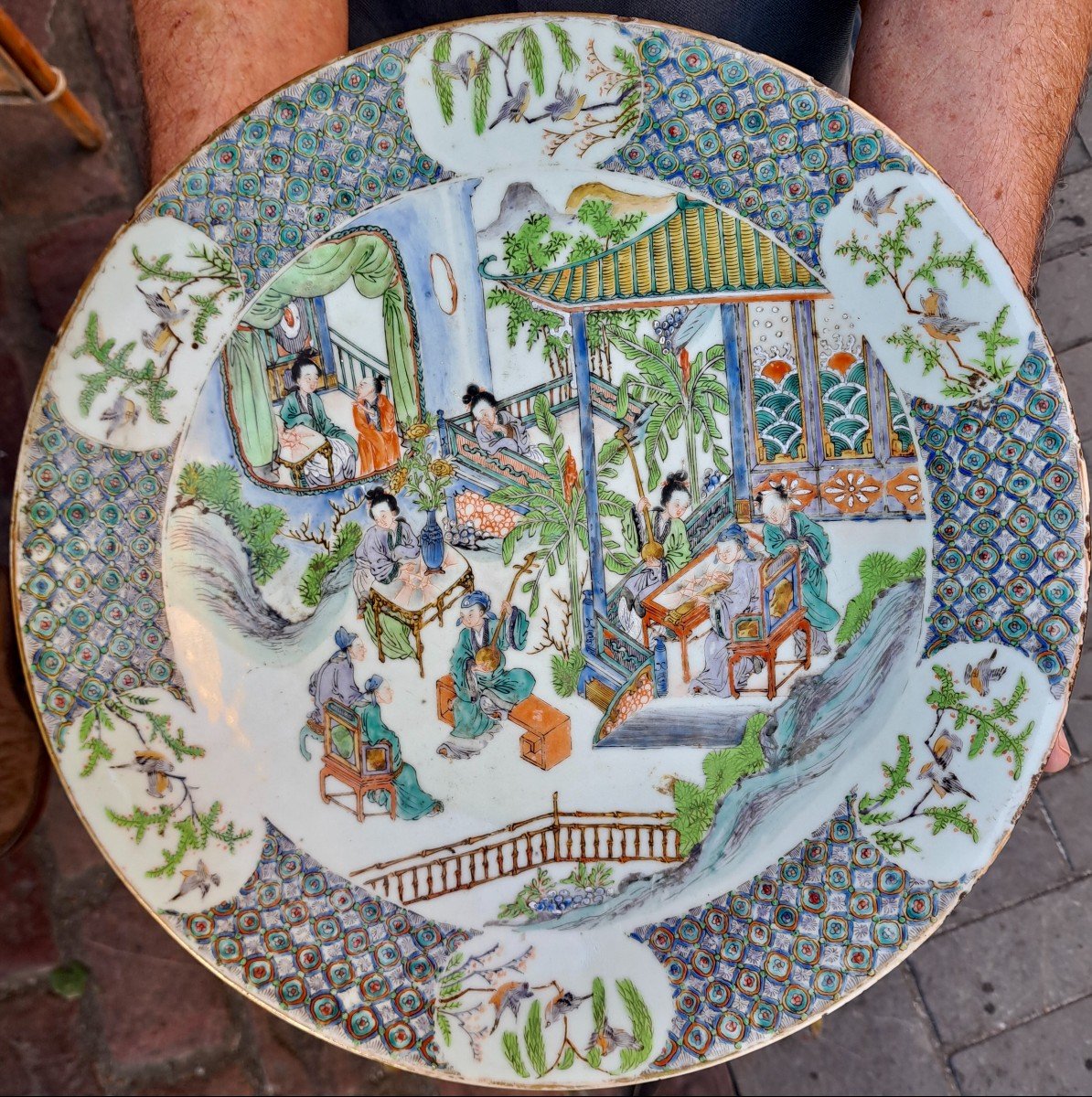 Compagnie Des Indes Large Green Family Dish-photo-1