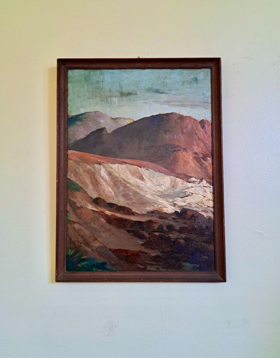 Stéphane Fernand Brecq (1894-1955) Angola Rocky Mountain Coast Of Angola Africa-photo-2