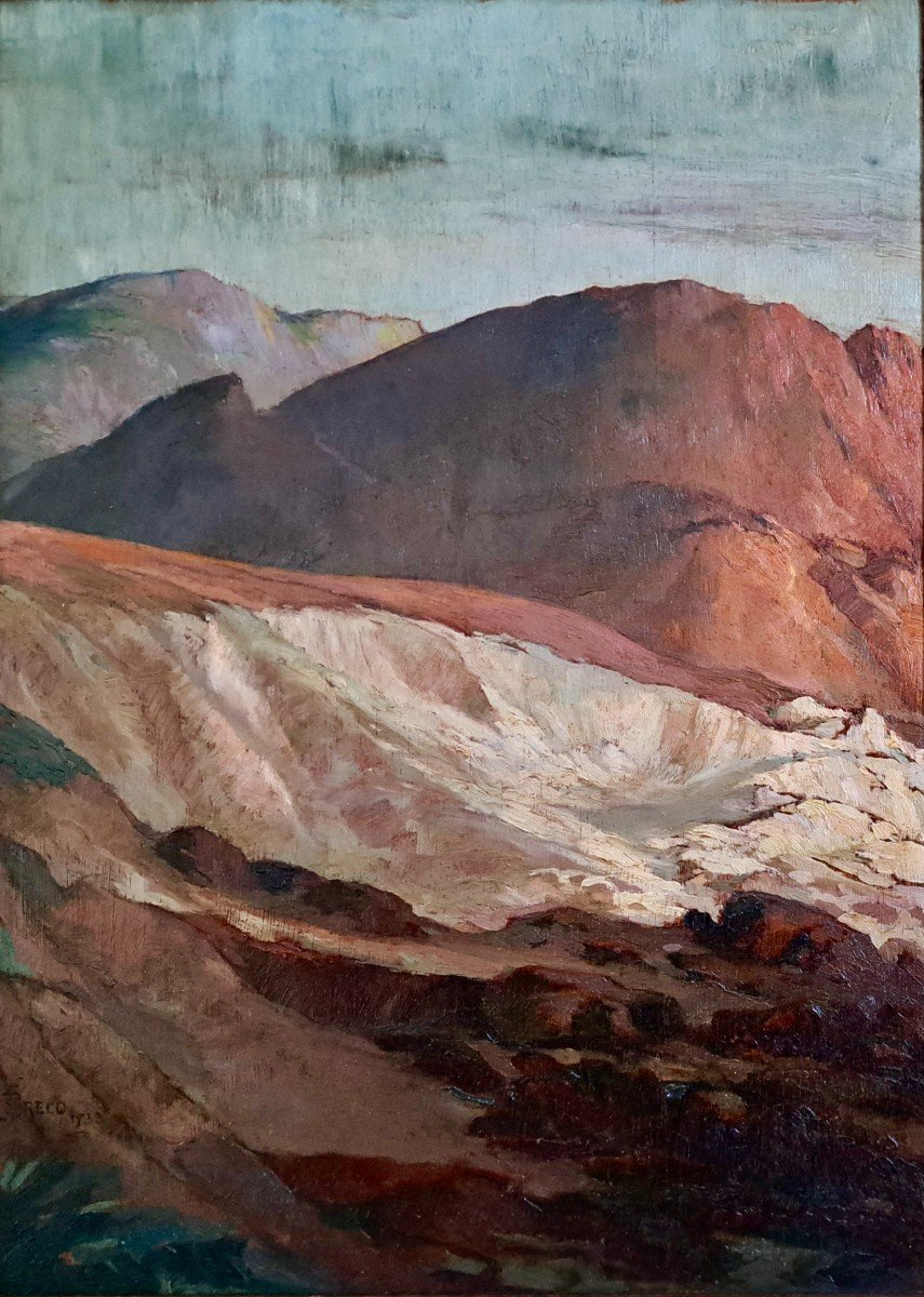 Stéphane Fernand Brecq (1894-1955) Angola Rocky Mountain Coast Of Angola Africa