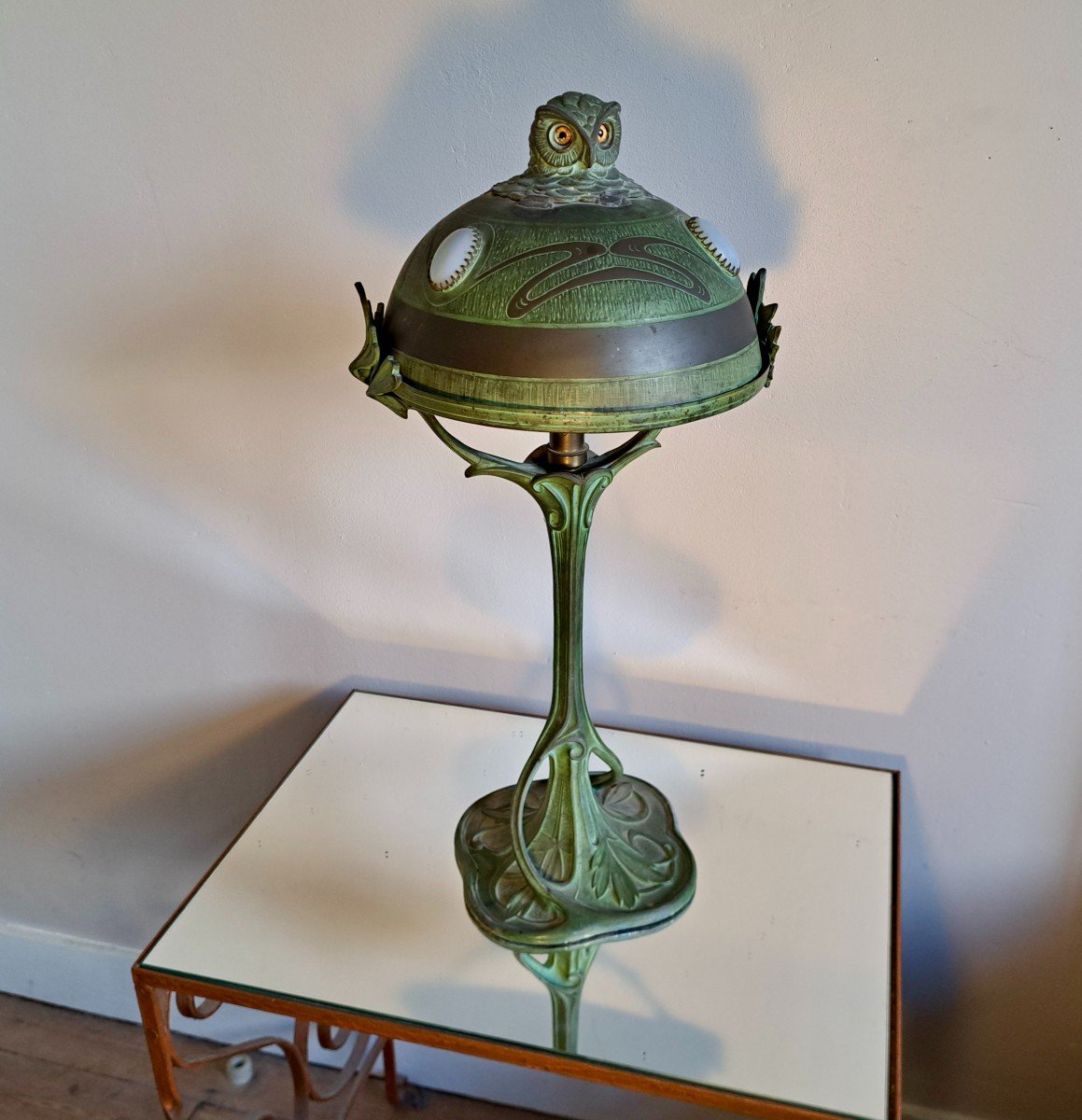 Lampe de bureau d'époque 1900 art nouveau 