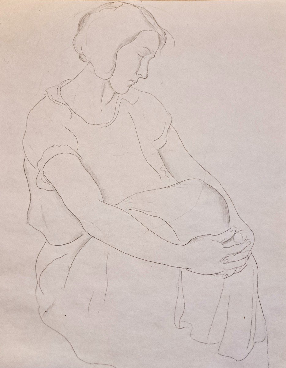 Maurice Mendjizky (1890-1951) Portrait Of Rose The Artist's Wife