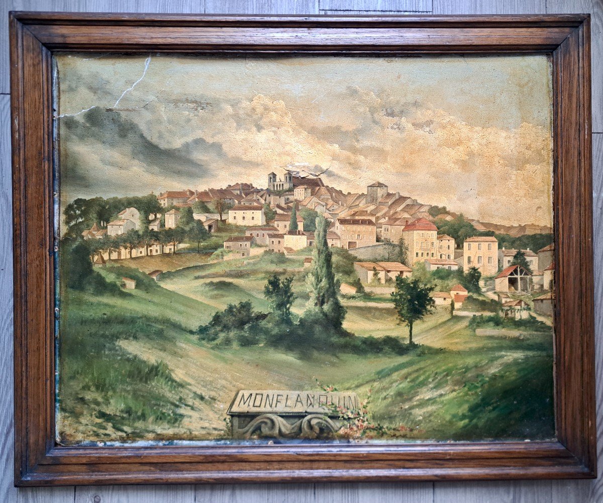 South West France View Of The Village Of Monflanquin -photo-2