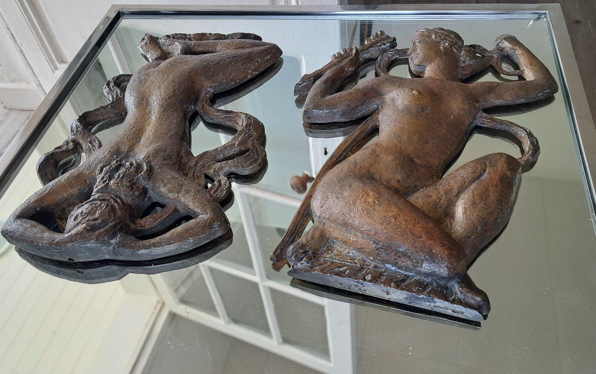 Susse Brothers Founders: Two Bronze Bas-relief Elements From The Art Deco Period -photo-4