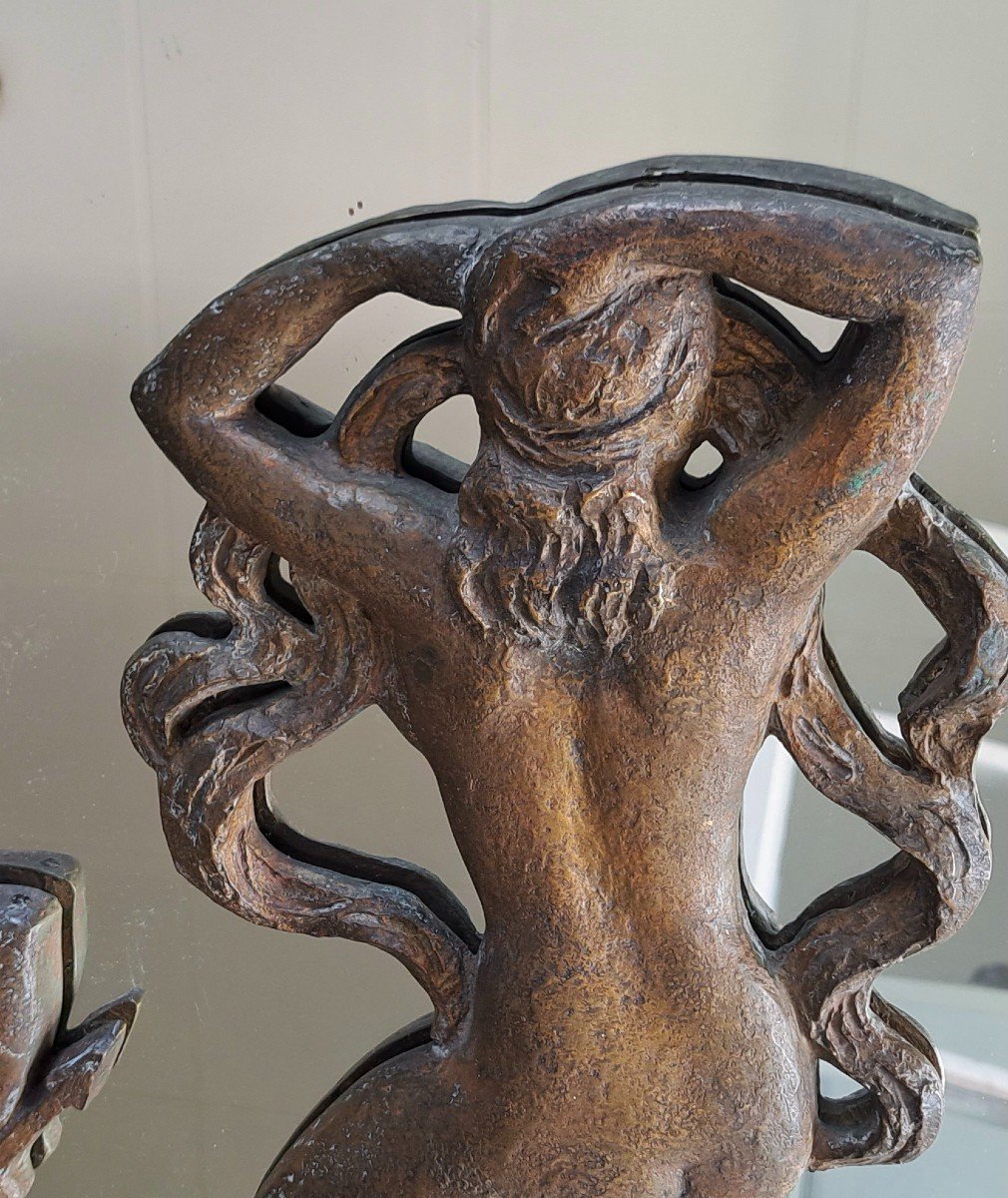 Susse Brothers Founders: Two Bronze Bas-relief Elements From The Art Deco Period -photo-3