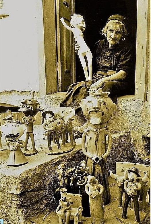 Rosa Ramalho (1888-1977) Christ en terre cuite &eacute;cole populaire portugaise-photo-2