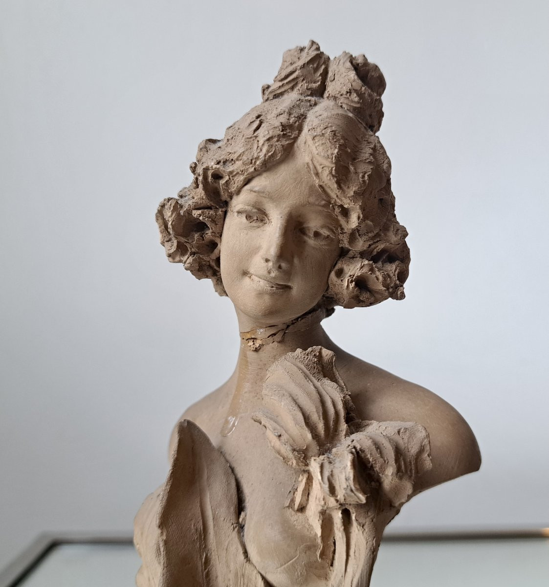Domenico Mastroianni (1876 &ndash; 1962) Buste de jeune femme 1900 &eacute;cole Italienne-photo-3