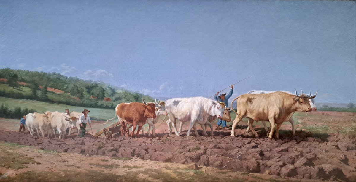 Rosa Bonheur (1822-1899) After The Nivernais Ploughing -photo-3