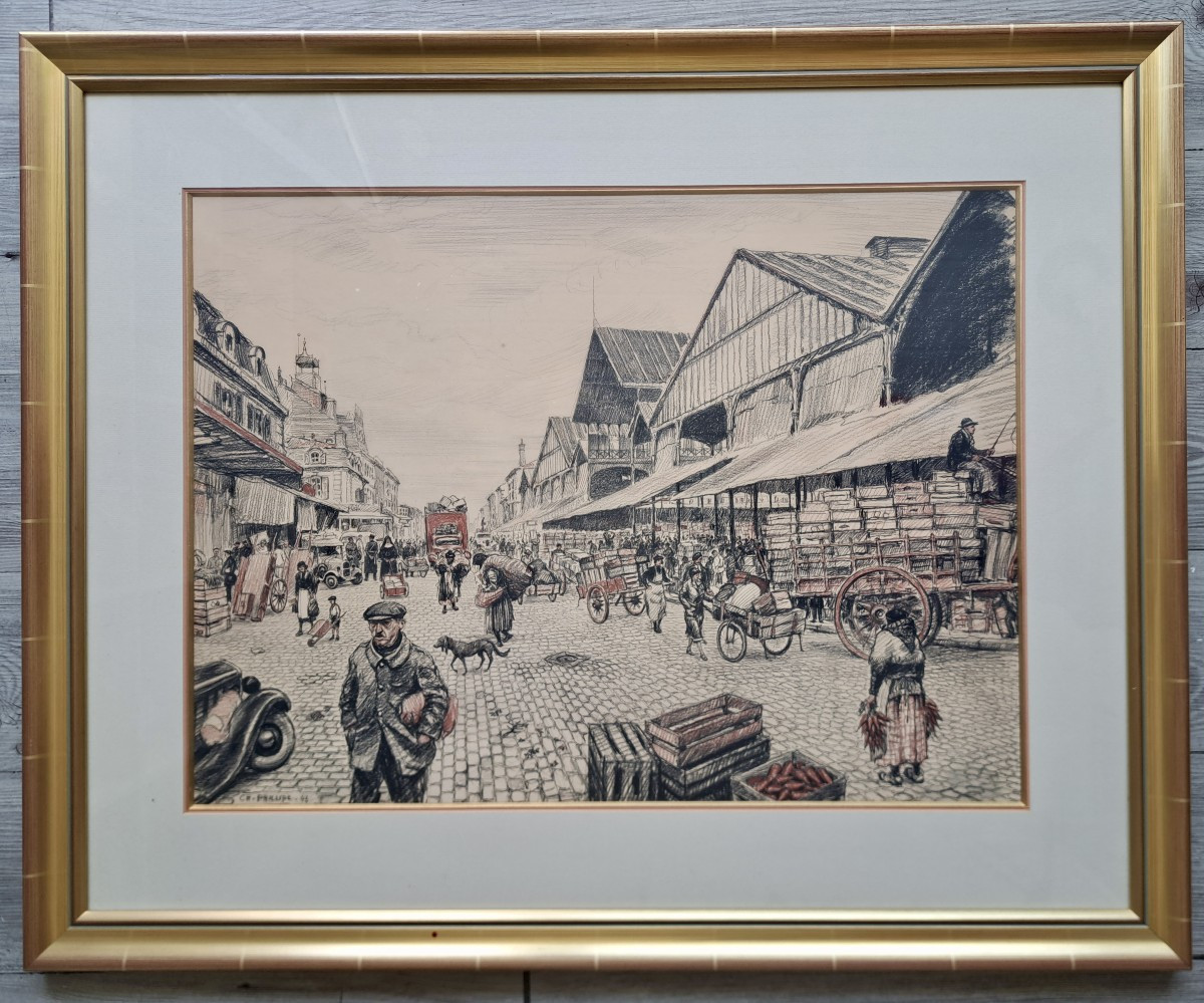 Charles Phillipe (1916-1993) Capuchin Market In Bordeaux-photo-7