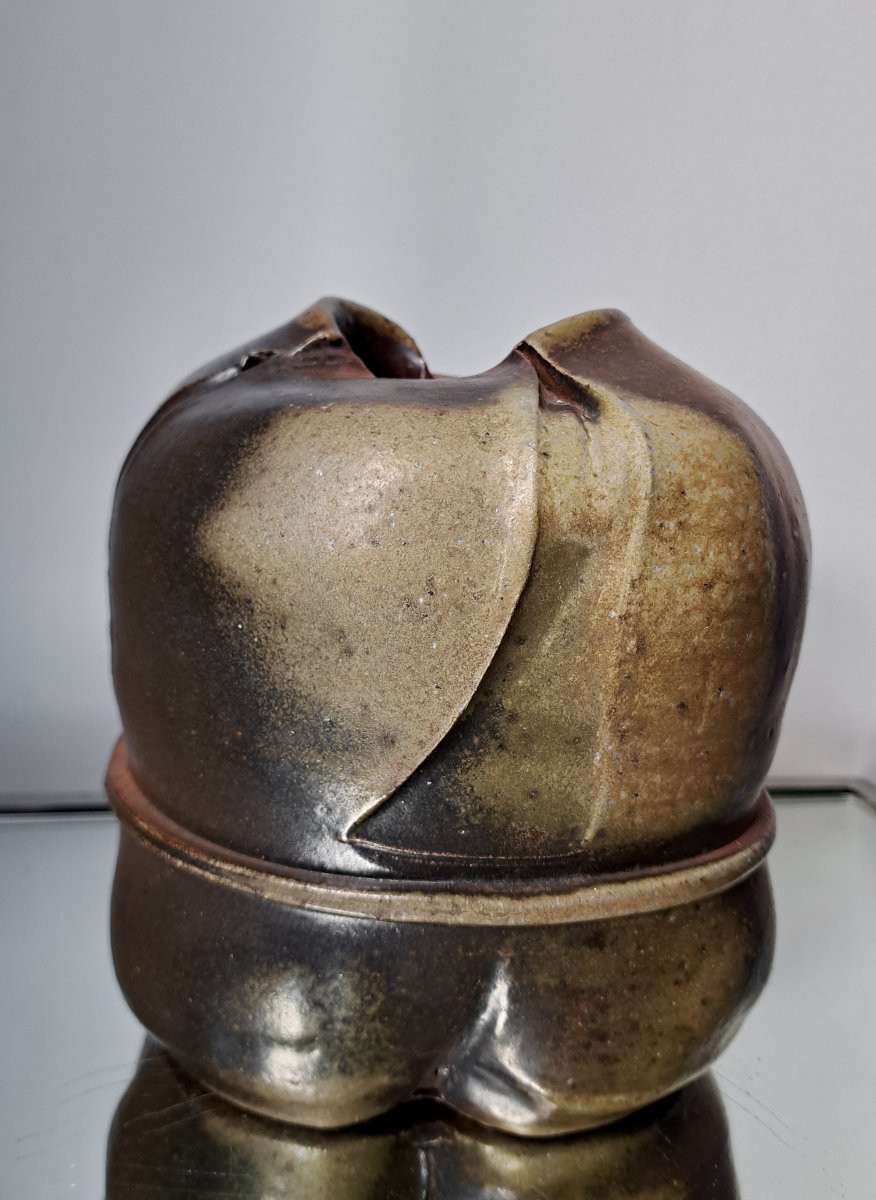 Éric ASTOUL (1954) Vase en grés Atelier de la borne-photo-3
