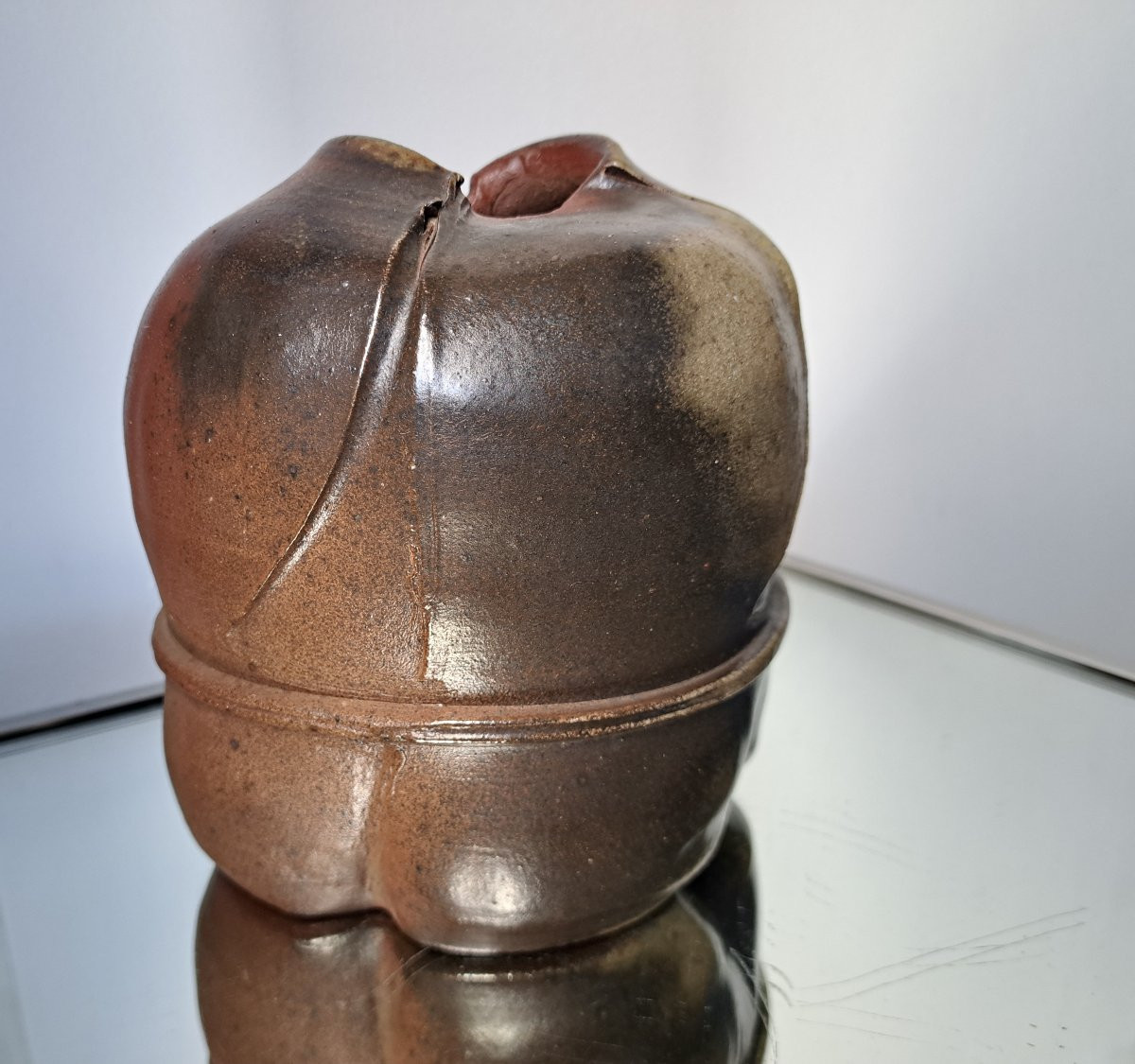 Éric ASTOUL (1954) Vase en grés Atelier de la borne-photo-4