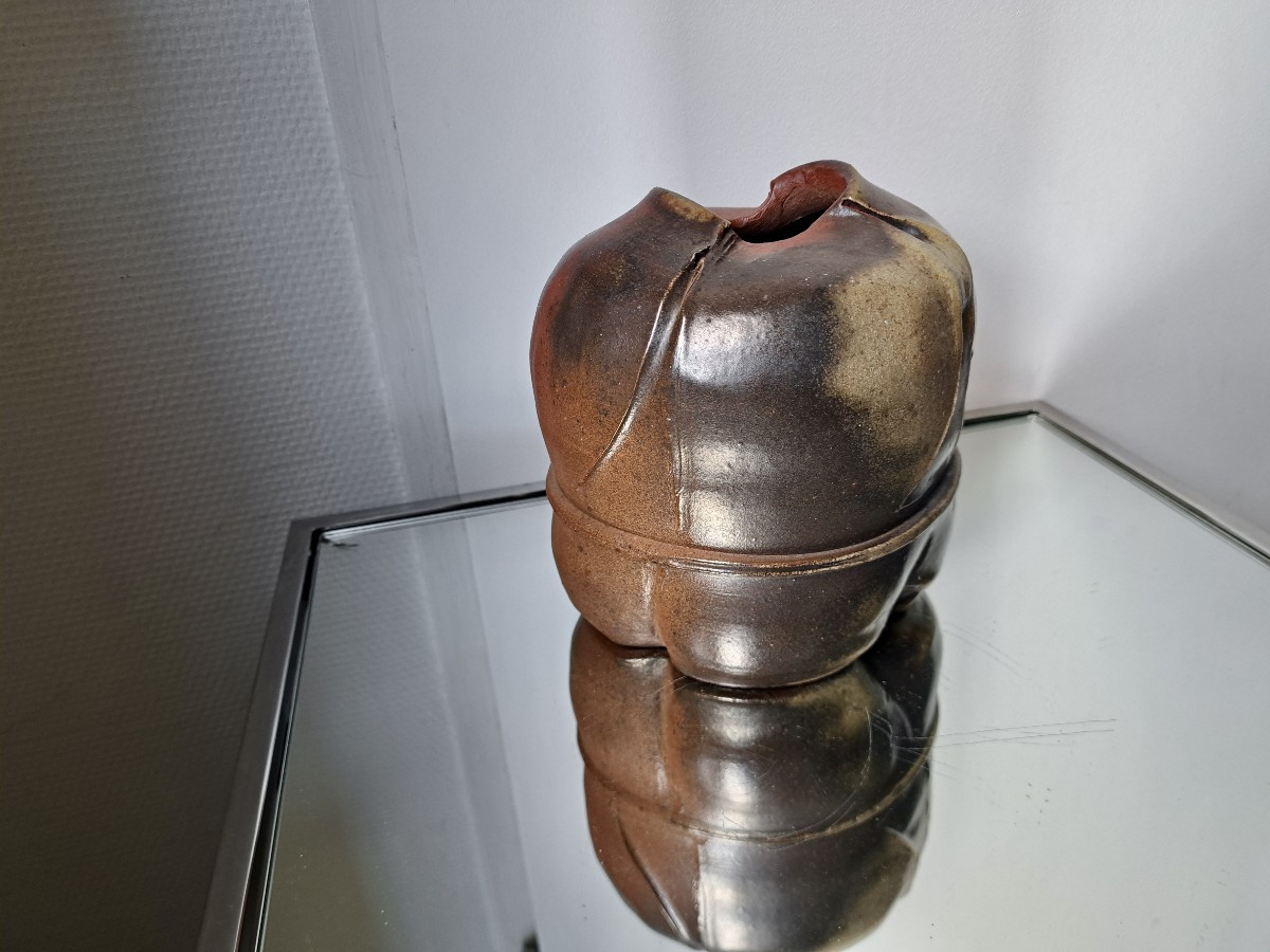 Éric ASTOUL (1954) Vase en grés Atelier de la borne-photo-2