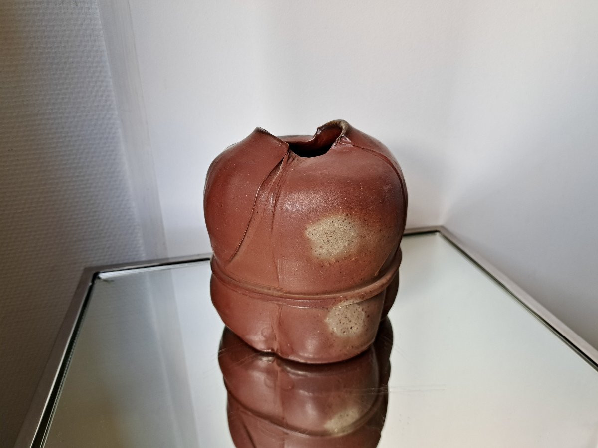 Éric ASTOUL (1954) Vase en grés Atelier de la borne-photo-1