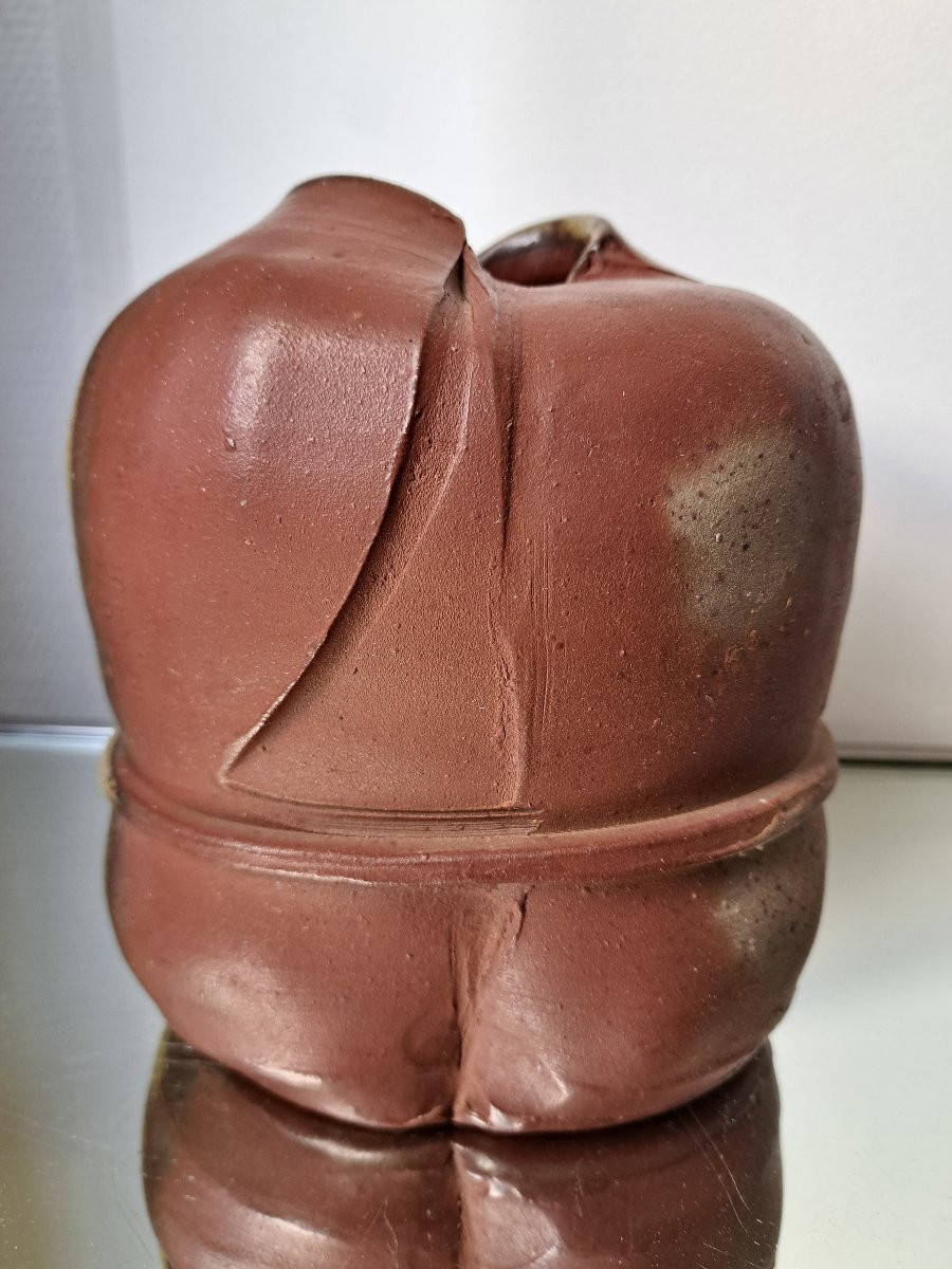 Éric ASTOUL (1954) Vase en grés Atelier de la borne-photo-3