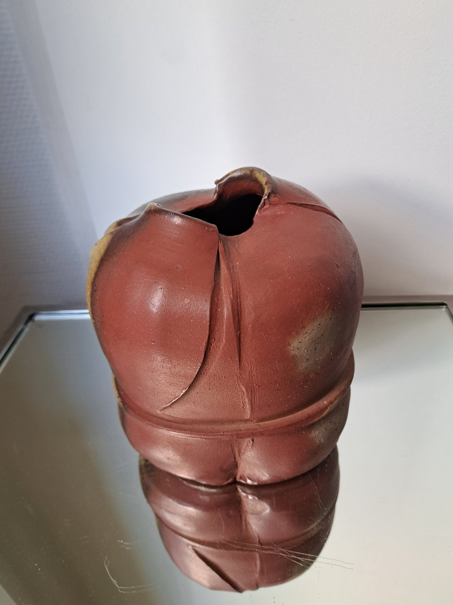 Éric ASTOUL (1954) Vase en grés Atelier de la borne-photo-4