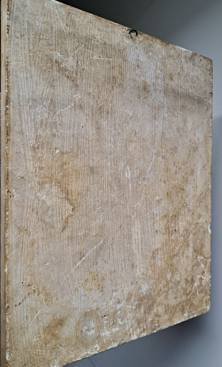 Plaque en terre cuite bas-relief XIXe siècle -photo-4