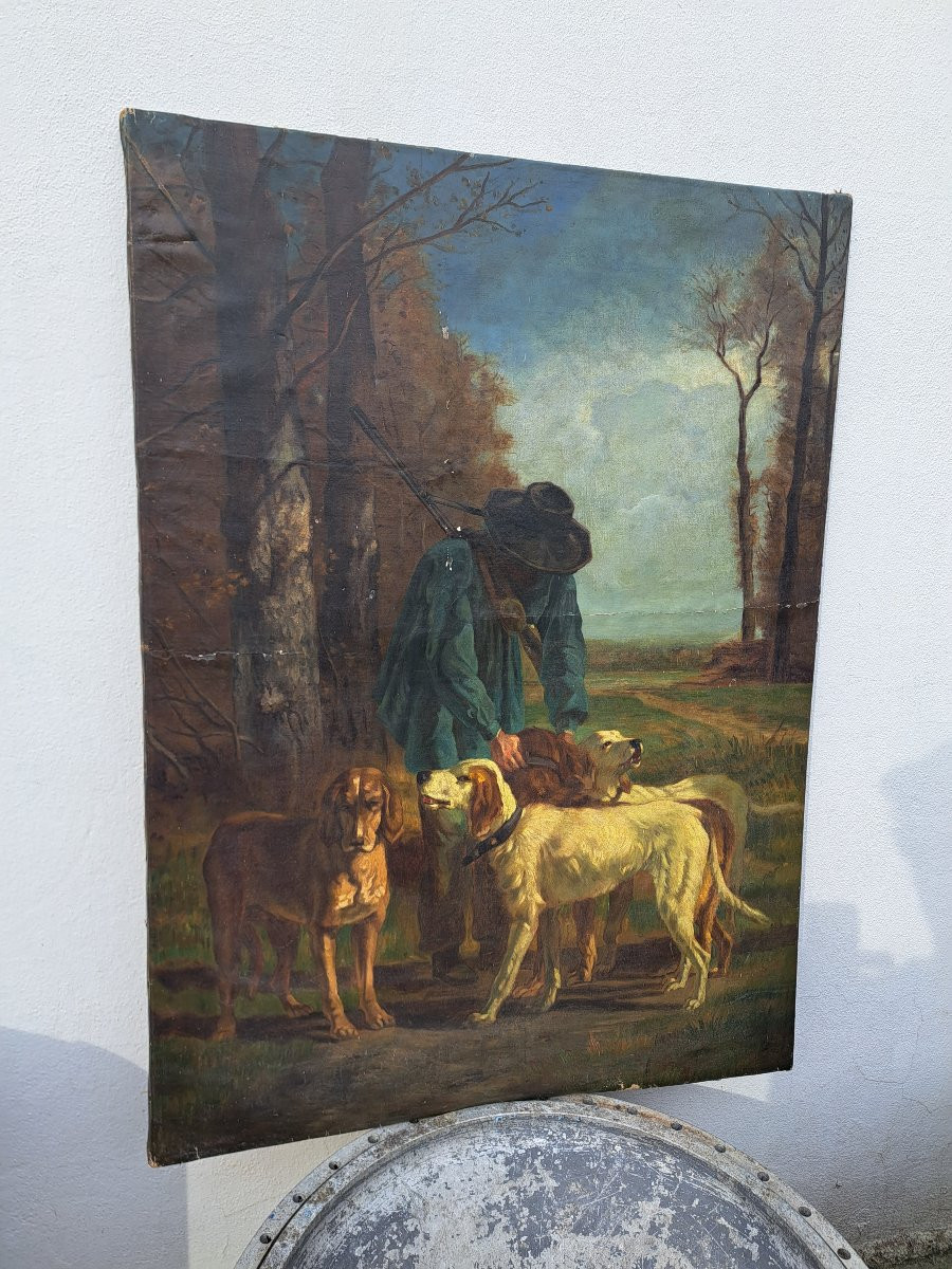 Constant Troyon (1810-1865) d'après Le garde chasse-photo-2
