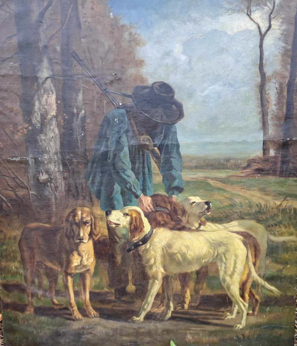 Constant Troyon (1810-1865) d'après Le garde chasse-photo-3