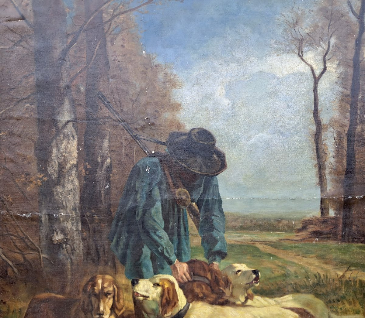 Constant Troyon (1810-1865) d'après Le garde chasse-photo-4