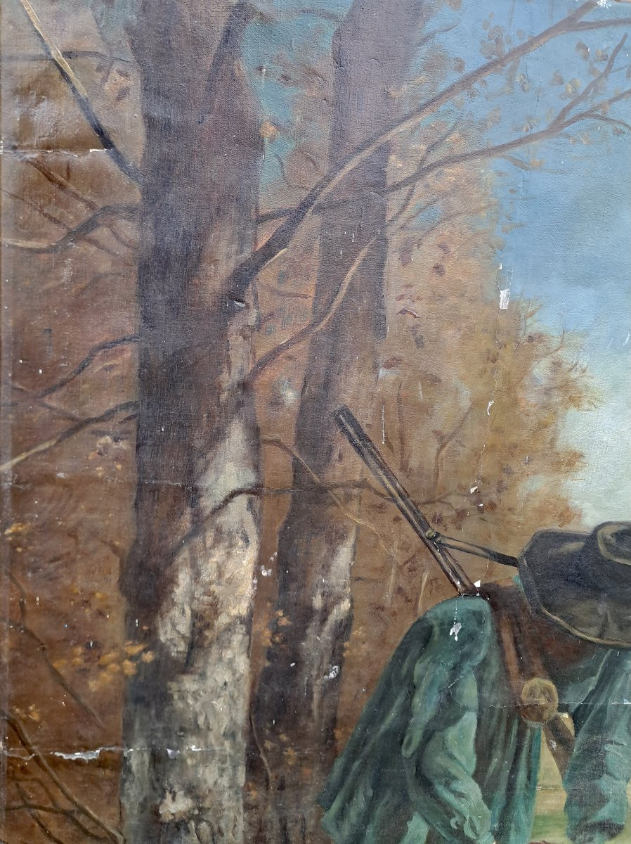 Constant Troyon (1810-1865) d'après Le garde chasse-photo-3