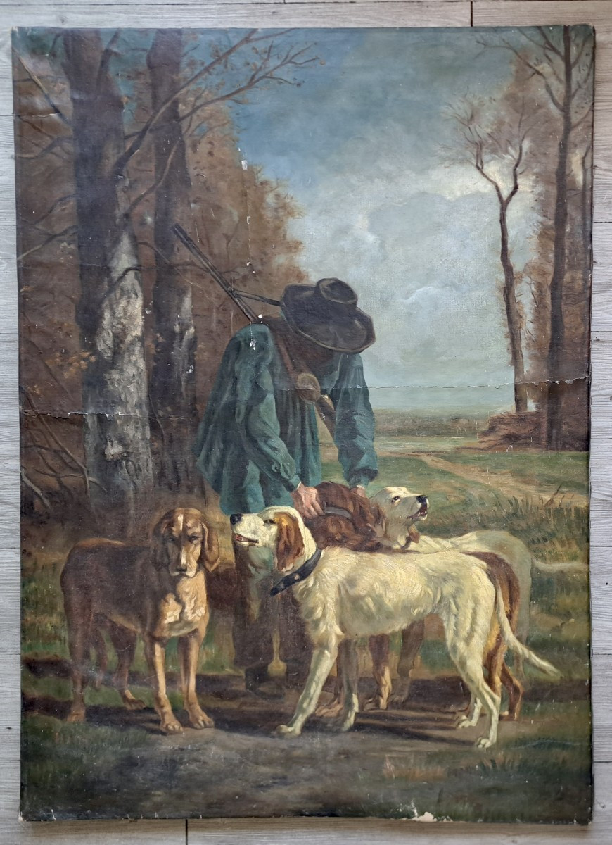 Constant Troyon (1810-1865) d'après Le garde chasse-photo-4
