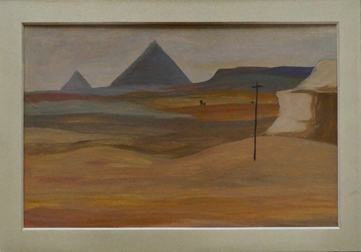 Jean Mayodon 1893-1967 Pyramides-photo-2