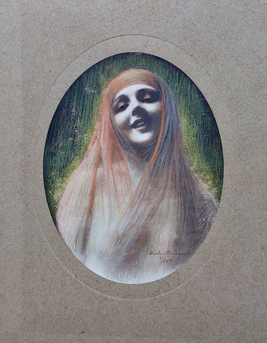 Gustave Brisgand (1867-1944) école Symboliste -photo-4