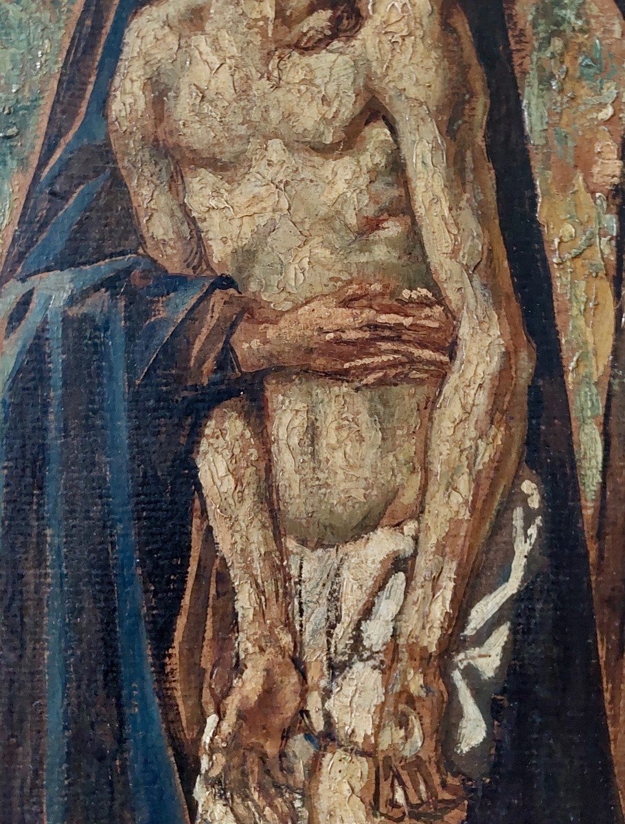 Émile Brunet (1869-1943) école Bordelaise art symbolisme religieux -photo-3