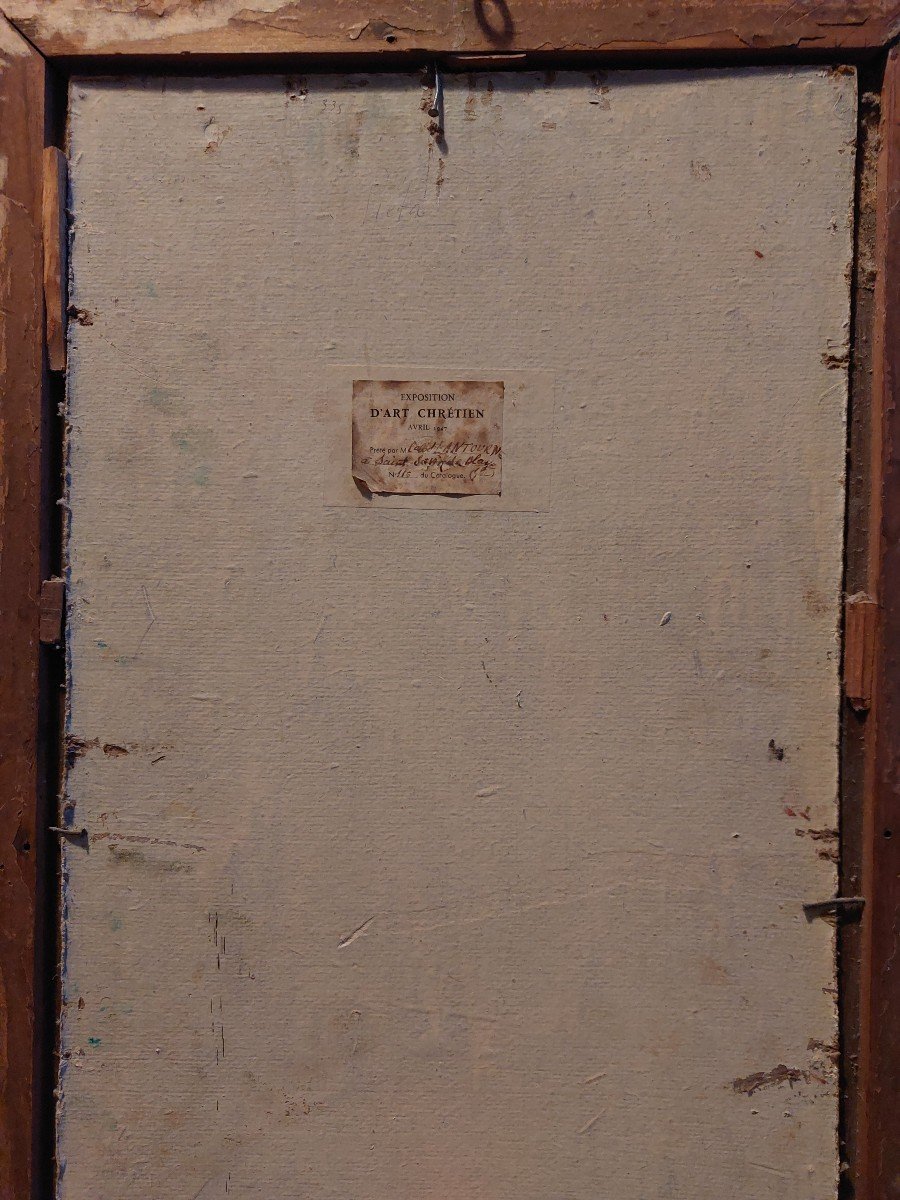 Émile Brunet (1869-1943) école Bordelaise art symbolisme religieux -photo-6