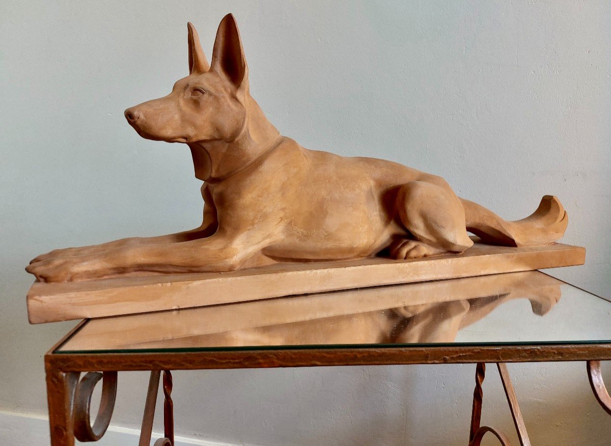 Max Le Verrier Terracotta Wolf 